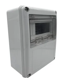 Caja de Distribución eléctrica para instalar cuadro eléctrico con visor y 8 módulos - 1 2