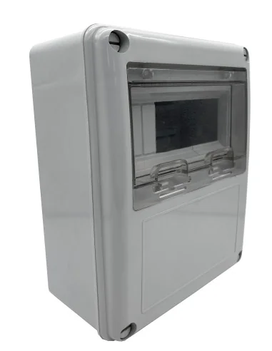 Caja de Distribución eléctrica para instalar cuadro eléctrico con visor y 8 módulos - 2