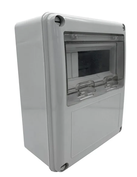 Caja de Distribución eléctrica para instalar cuadro eléctrico con visor y 8 módulos - 2 Caja de Distribución eléctrica para instalar cuadro eléctrico con visor y 8 módulos - 2