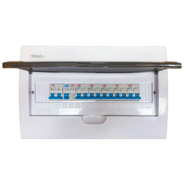 Pack Cuadro Eléctrico 18 Módulos con 6 Interruptores Magnetotérmicos y Interruptor Diferencial | 