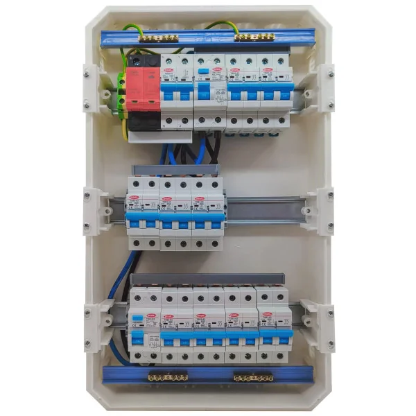 Pack Cuadro Eléctrico 36 Módulos con 9 Magnetotérmicos 2 Diferenciales y Sobretensiones | 