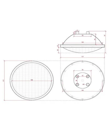 Lampara LED PAR56 ACRÍLICO 24W BLANCO/RGB +MANDO - 6