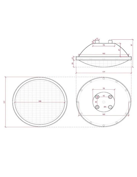 Lampara LED PAR56 ACRÍLICO 24W BLANCO/RGB +MANDO - 6 Lampara LED PAR56 ACRÍLICO 24W BLANCO/RGB +MANDO - 6