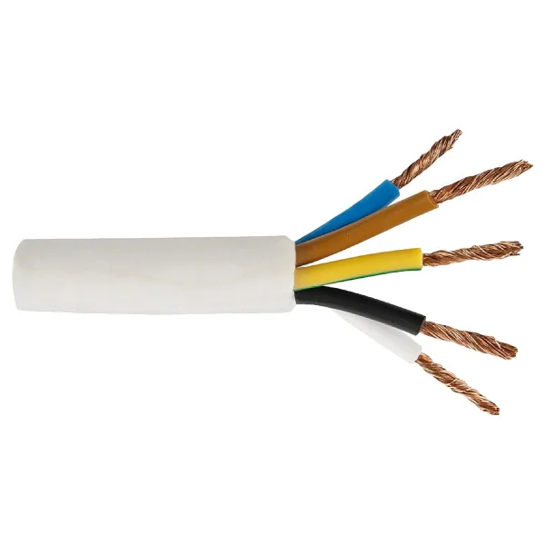 Manguera Eléctrica Flexible Blanca 5x2,5 mm² (metro) | 