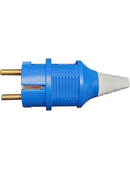 Enchufe macho bipolar 16A 250V~ con toma de tierra - 1