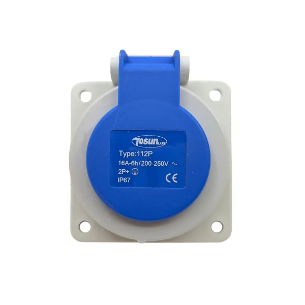 Enchufe Base Schuko 2P+T Empotrable IP67 16A-6H | 