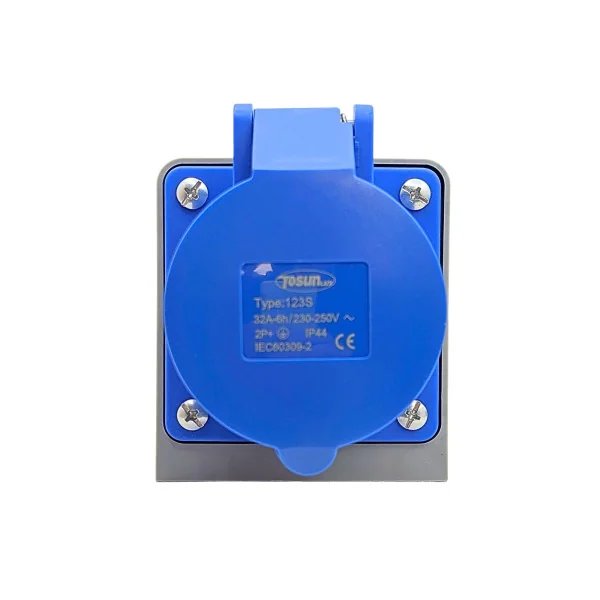 Toma Conector 2P+E AC Macho 32A IP44 | 