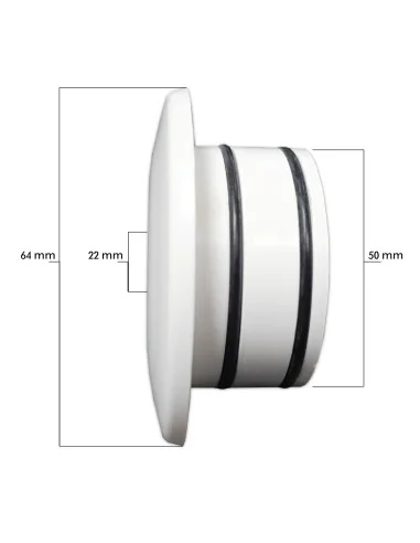 Acople rápido pulsador piezoeléctrico ABS - 8