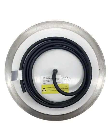 Foco LED Plano para Piscina de 45W RGBW, Acero, Cable de 5 Hilos - 2
