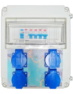 Cuadro Eléctrico con 4 Enchufes, Diferencial y Magnetotérmicos Precableado - 1