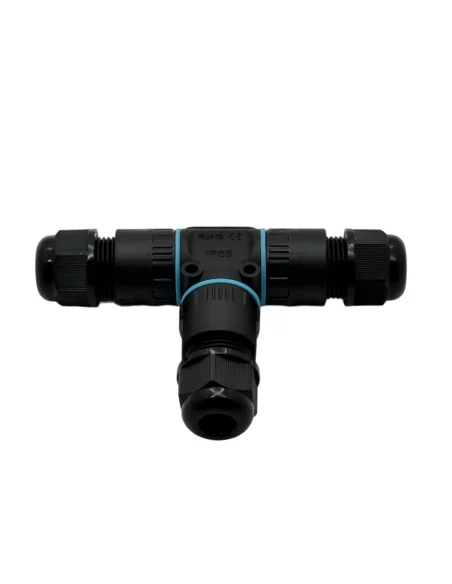 Conector De Cable Estanco Conexión Hembra Macho Con Forma T | 2 Pines 0.5-1.5mm² IP68 - 1