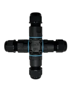 Conector De Cable Estanco Conexión Hembra Macho Con Forma X (Cruz) | 2 Pines 0.5-1.5mm² IP68 - 1