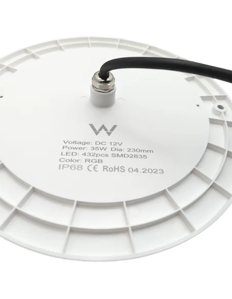 Foco LED RGB 35W 23CM de Diámetro cable 4 hilos - 3