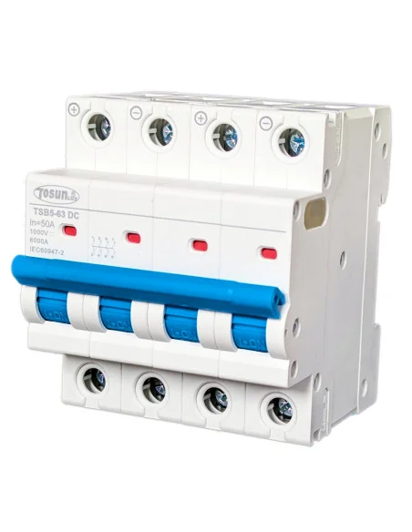 Magnetotérmico de corriente continua para sistemas fotovoltaicos 4P 25-80A - 1