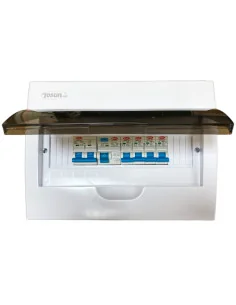 Pack Cuadro Eléctrico 12 Módulos con 5 Interruptores Magnetotérmicos y Interruptor Diferencial - 1