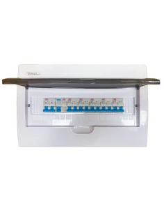 Pack Cuadro Eléctrico 18 Módulos con 6 Interruptores Magnetotérmicos y Interruptor Diferencial - 1