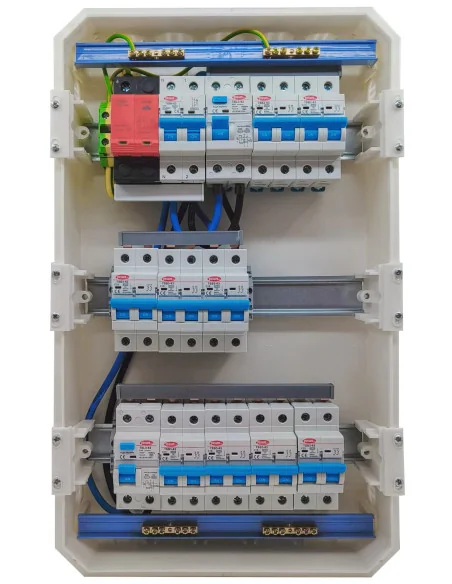Pack Cuadro Eléctrico 36 Módulos con 9 Magnetotérmicos 2 Diferenciales y Sobretensiones - 3