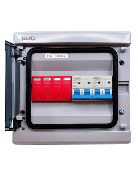 Cuadro String IP65 con 2 entradas y 1 salida MC4 16A 1000V - 2