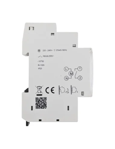 Interruptor Horario Modular Analógico 18mm con Reserva | 