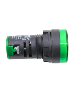 Luz piloto LED verde diámetro 22mm | Celectrico 2