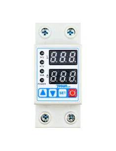 Protector Digital de Sobretensiones, Subtensiones y Sobrecarga Modular con Rearme Automático 2P 63A 230V