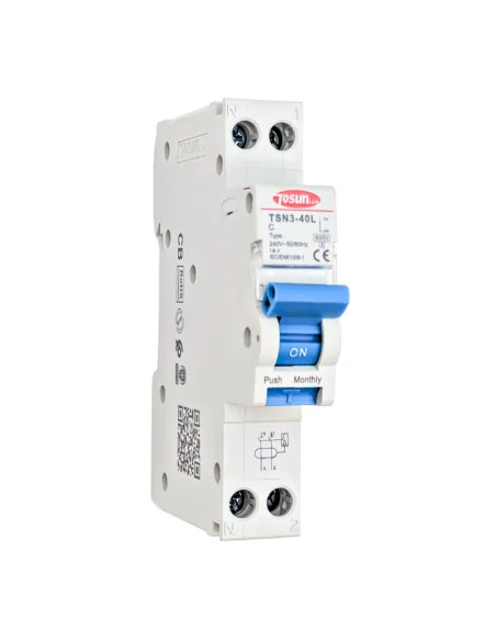Interruptor Combinado RCBO (Diferencial + Magnetotérmico) 1P+N 6kA Curva C 30mA | 
