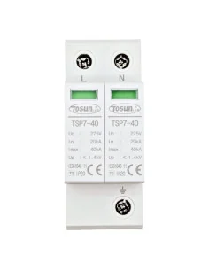 Protector de sobretensiones eficaz 2P AC 40kA