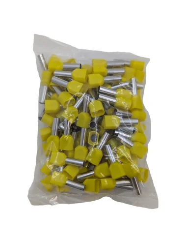 Terminal de punta doble hueca aislada (100 unidades) | 6931934210187