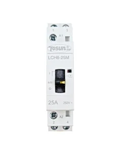 Contactor Modular 2P 25A 230V AC NO | Selector Man-Auto-Paro