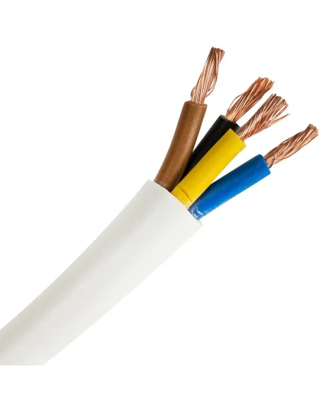 Manguera Eléctrica Flexible Blanca 4x1,5 mm² (metro) | 