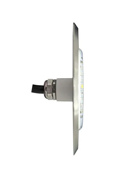 Foco LED Mini Para Piscina En Acero Inoxidable 4 Hilos RGB 11CM De Diámetro 6W 12V/DC | 