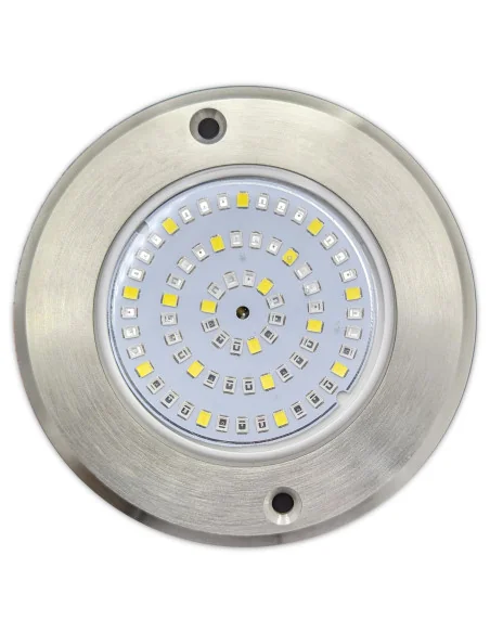 Foco LED Mini Para Piscina En Acero Inoxidable 4 Hilos RGB 11CM De Diámetro 6W 12V/DC | 
