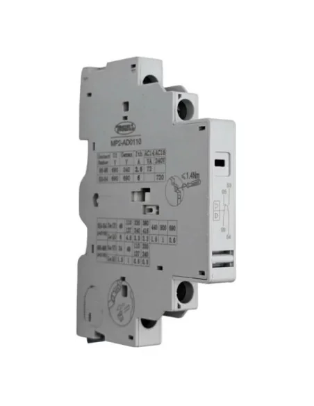 Contacto Auxiliar AD0110 1NC (FAULT) + NO para Guardamotor | 