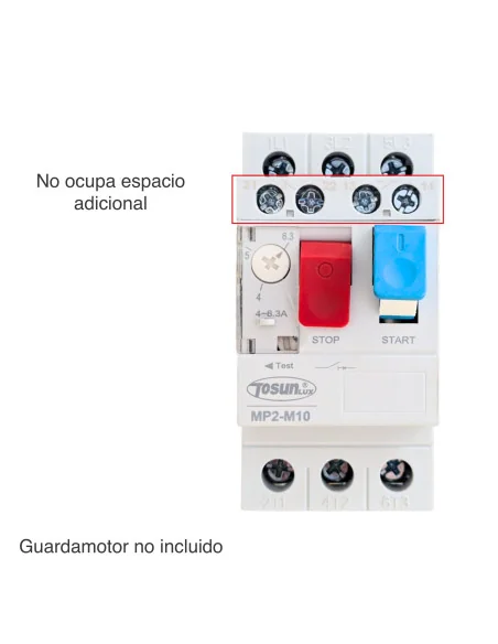 Contacto Auxiliar Frontal para Guardamotor AE11 NO+NC | 