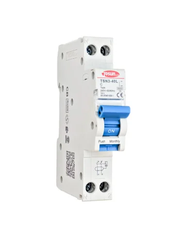 Interruptor Combinado RCBO (Diferencial tipo A + Magnetotérmico) 1P+N 6kA Curva C | 