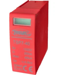 Módulo Reemplazo Protector Sobretensiones Rojo TSP7-40kA DC
