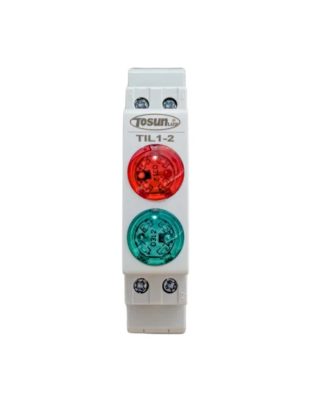 Indicador Modular LED Rojo y LED Verde 230V AC / DC 20 mA | 