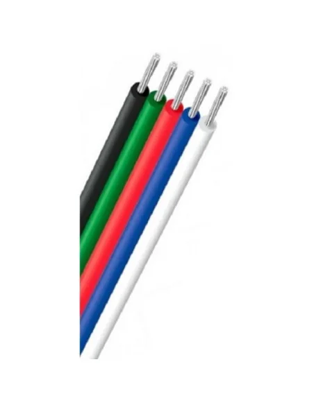Foco LED RGB + Blanco Wifi 35W 12V DC de superficie para piscina cable 5 hilos | 