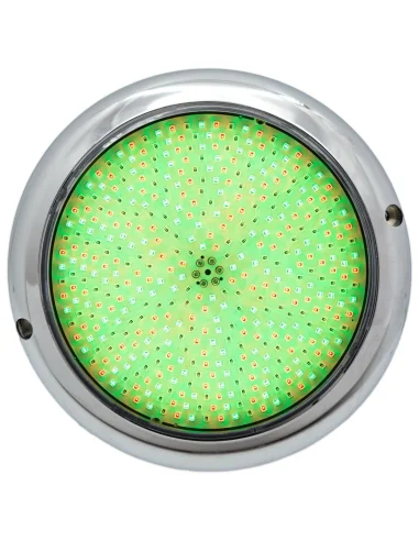 Foco LED RGB de 15CM de Diámetro 15W con Cable de 4 Hilos Acero Inox AISI316 | 