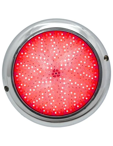 Foco LED RGB de 15CM de Diámetro 15W con Cable de 4 Hilos Acero Inox AISI316 | 