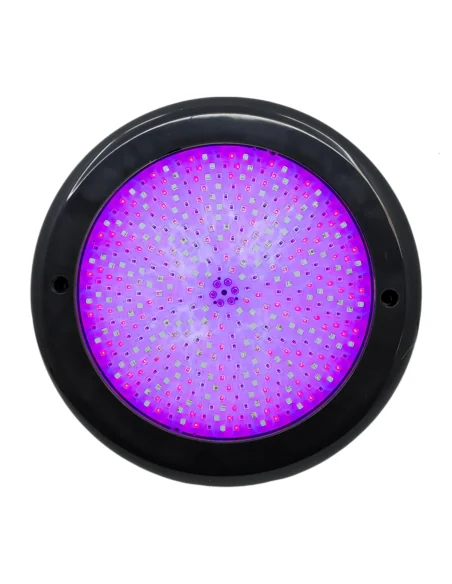 Foco LED para Piscina en ABS color Antracita Cable 4 hilos RGB Ø23 cm de 35W 12V/DC | 