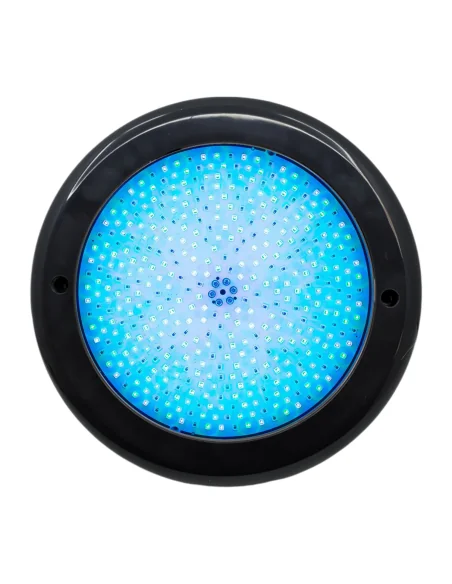 Foco LED RGB con cable 4 hilos 15W Ø15cm en ABS color Antracita de superficie para Piscina | 
