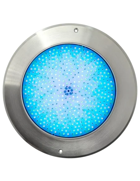 Foco LED Plano para Piscina de 45W RGBW, Acero, Cable de 5 Hilos | 