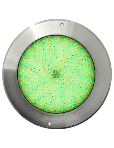 Foco LED Plano para Piscina de 45W RGBW, Acero, Cable de 5 Hilos | 
