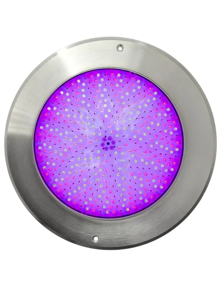 Foco LED Plano para Piscina de 45W RGBW, Acero, Cable de 5 Hilos | 