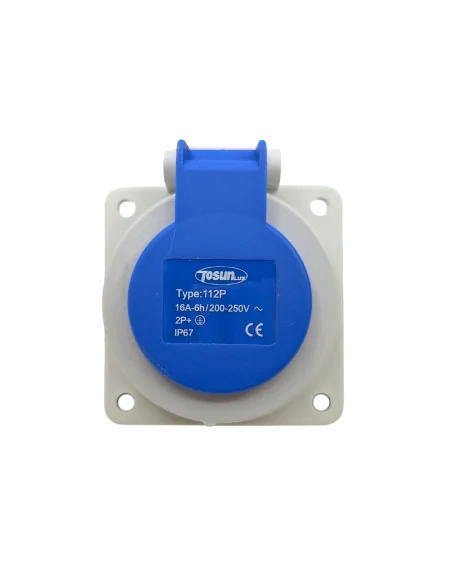 Enchufe Base Schuko 2P+T Empotrable IP67 16A-6H | 
