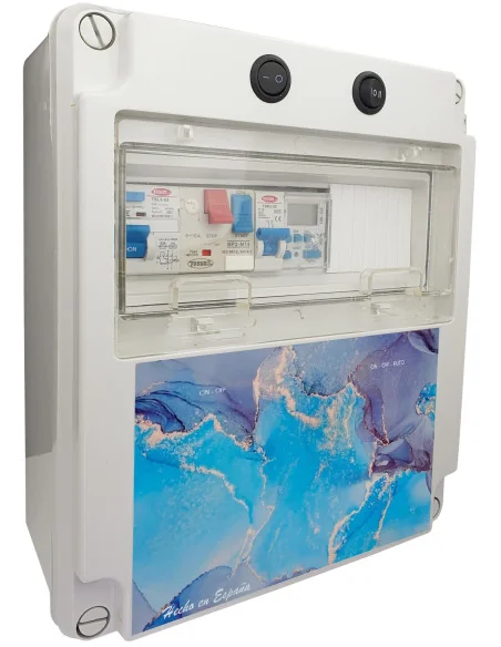 Cuadro Eléctrico para Piscina con Transformador 12V/AC | 0,5 a 2 CV | 
