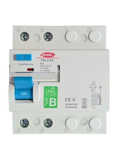 Diferencial Superinmunizado Tipo B 1P+N 63A 30mA | 