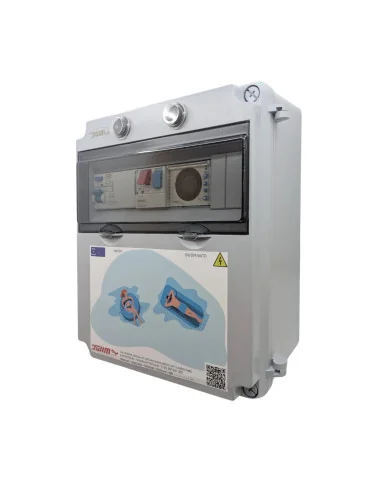 Cuadro Eléctrico para Piscina IP65 con Contactor Trifásico 1CV, Diferencial y Reloj WPC01T-1 | 8436602508866