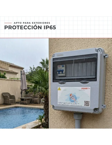 Cuadro eléctrico para iluminación de piscina 60W 12V DC IP65 WiFi WPC060LUXW | 8436612814476